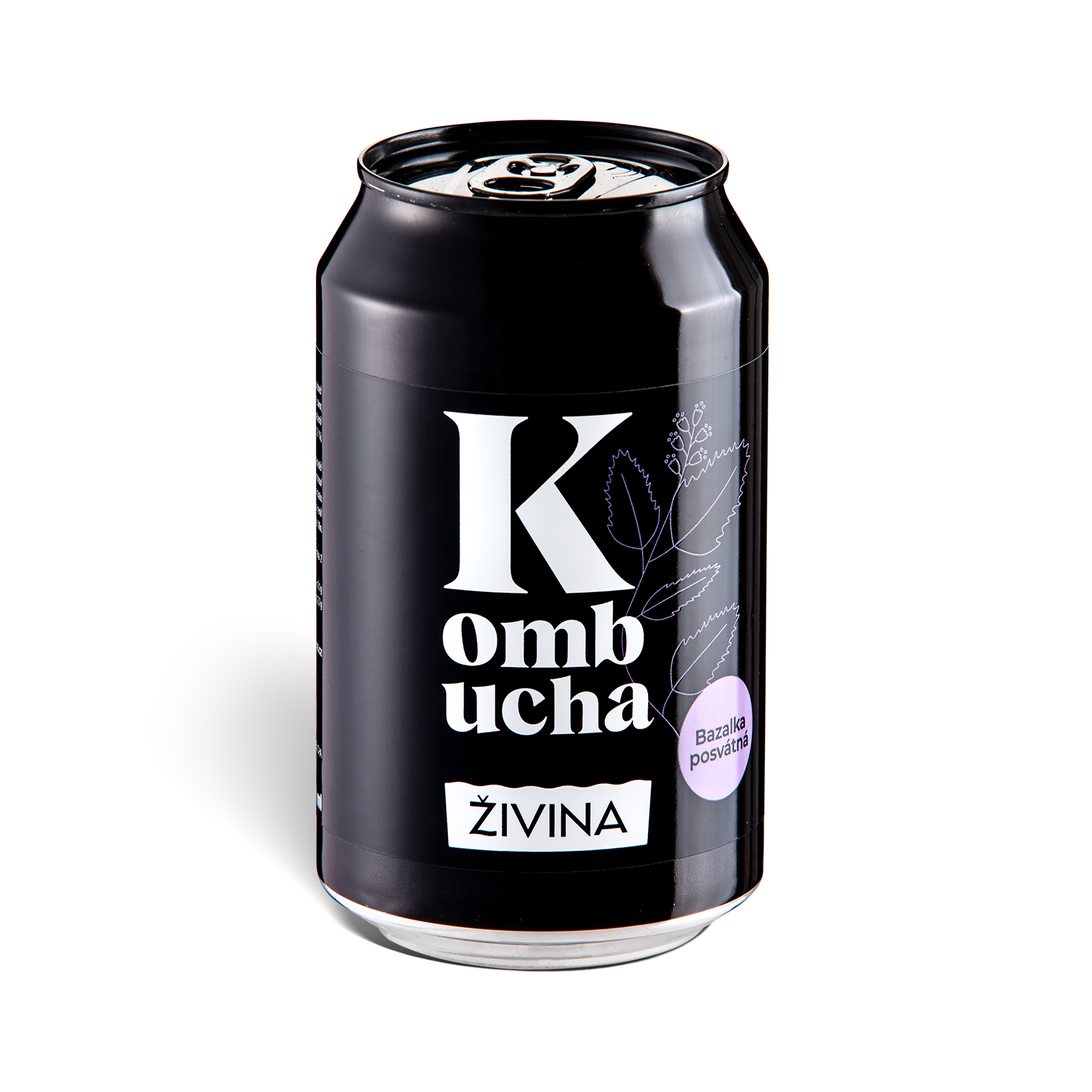 Kombucha posvátná bazalka 330 ml Živina